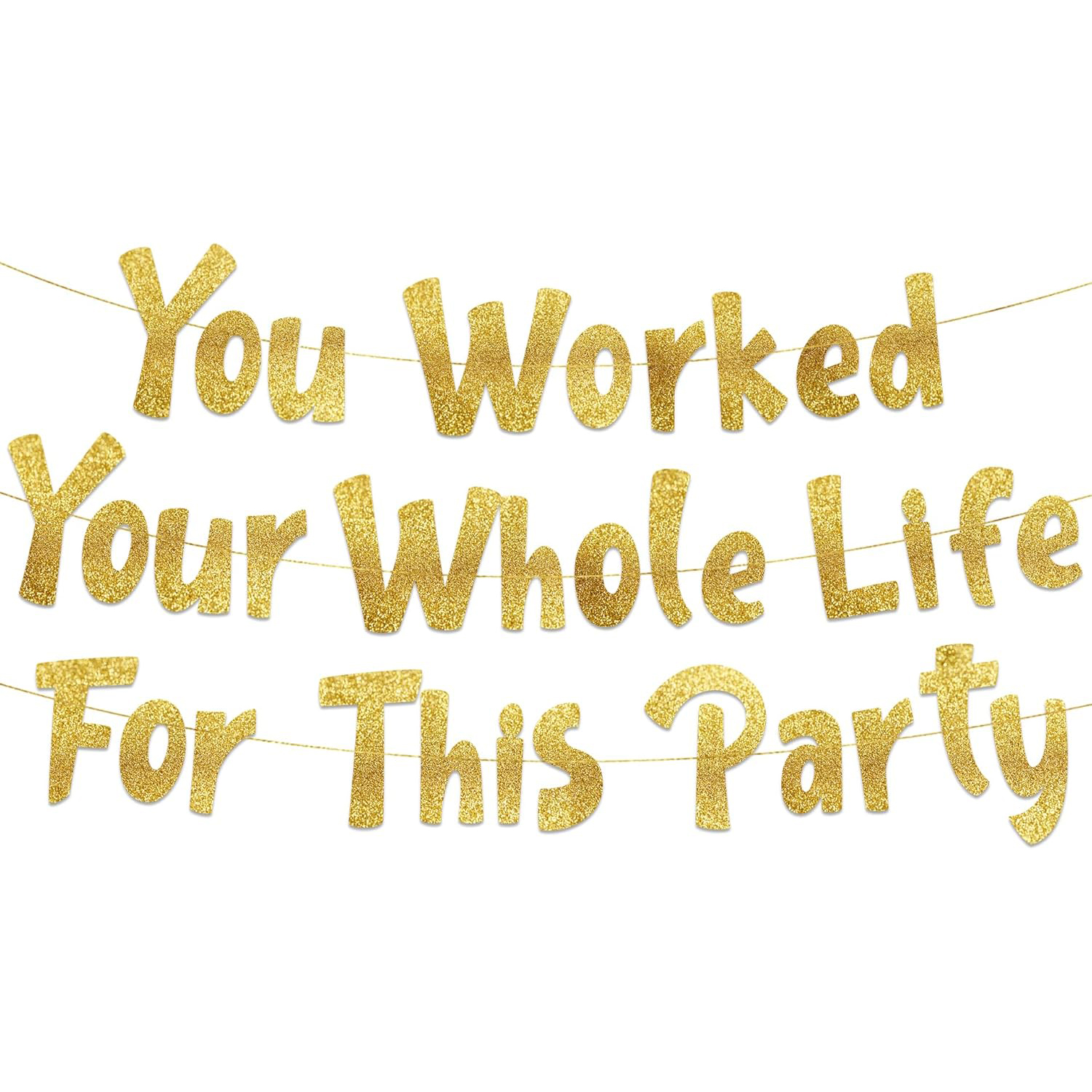 Retirement Party Decorations Y - Party Banner Gold recensie en prijs