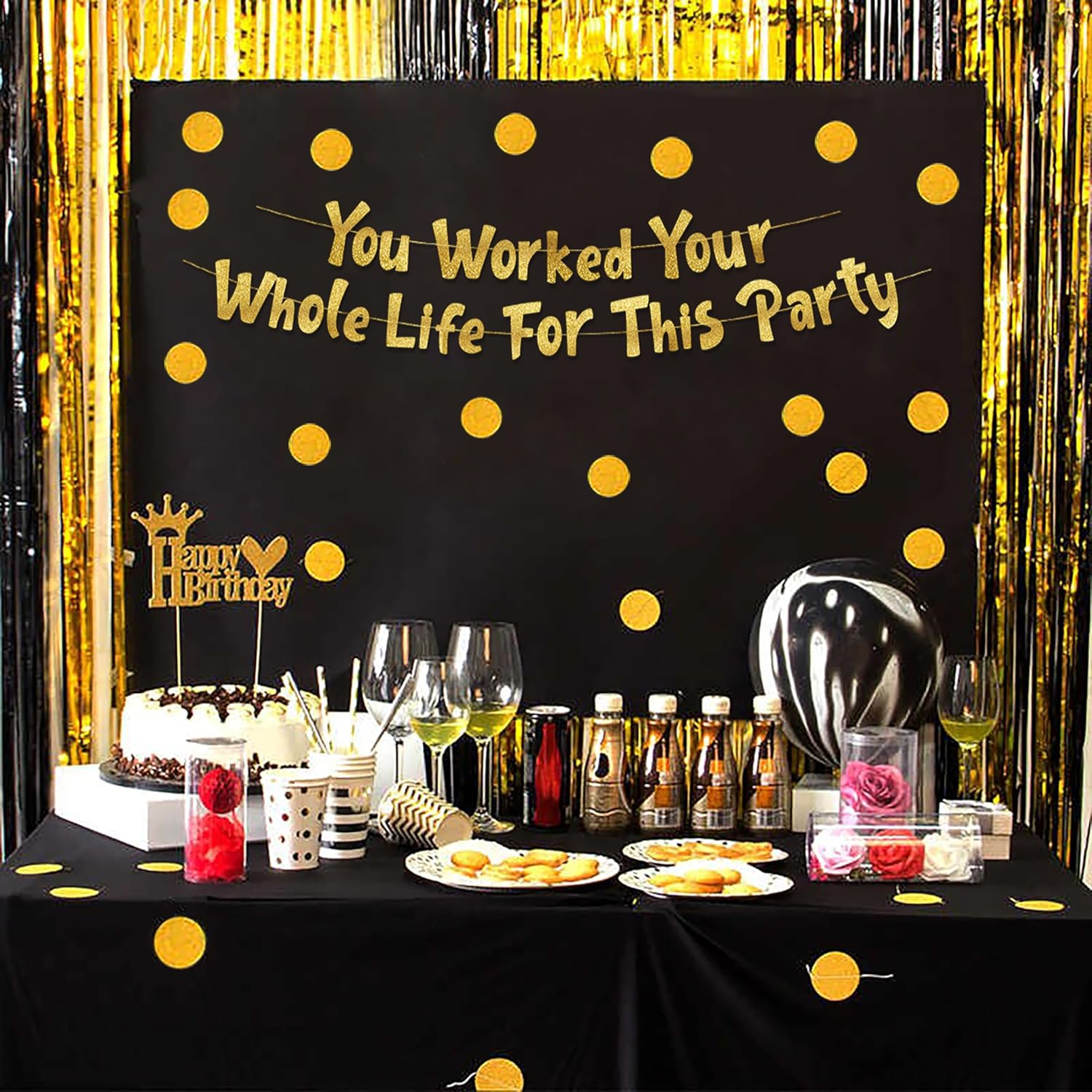 Retirement Party Decorations Y - Party Banner Gold recensie en prijs
